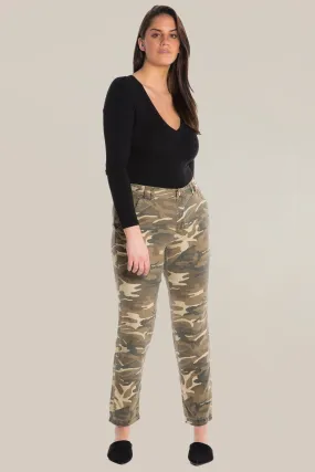 100% Silk relaxed pants in Aztec Camo