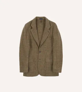 Brown Prince of Wales Check Shetland Tweed Games Blazer Mk. VII