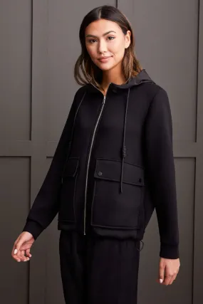 HOODED ZIP UP JACKET WITH POCKETS