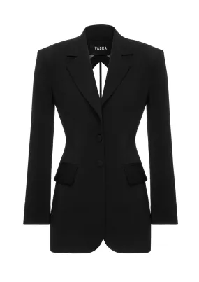 Single-Breasted Cut-Out Blazer