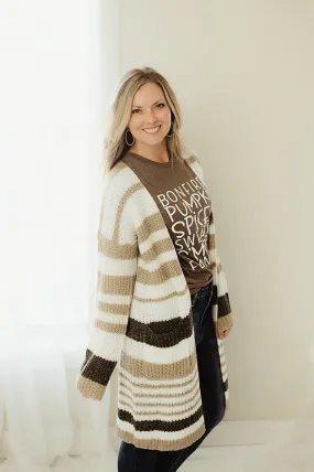 Striped Cozy Cardigan